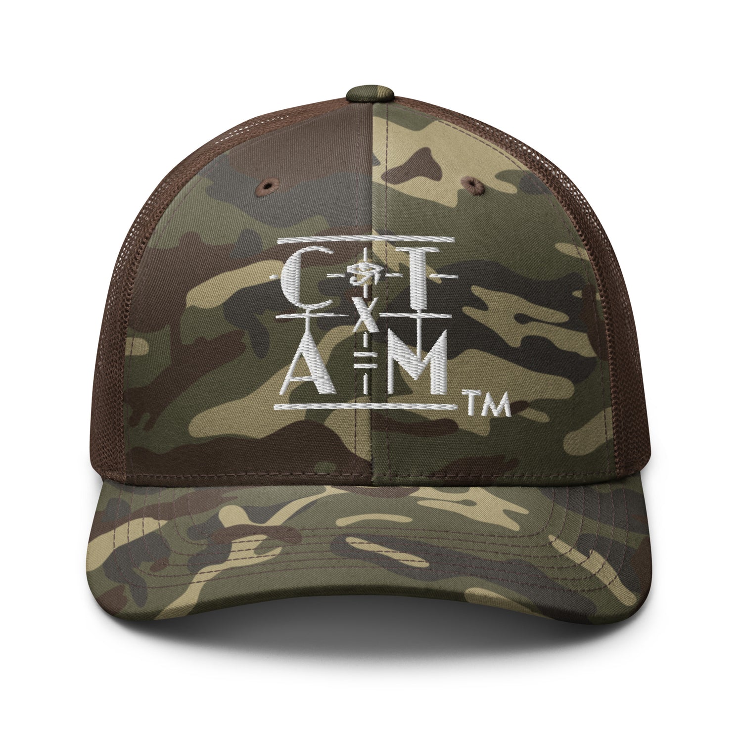 "CONSCIOUS THOUGHT..."  Camouflage trucker hat  {{TRADEMARKED}}™️