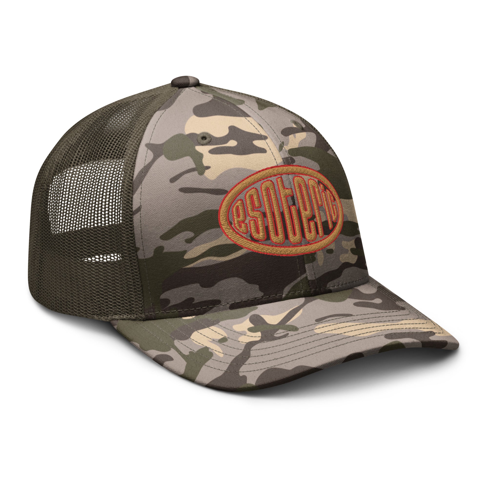 Esoteric Camouflage trucker hat {{TRADEMARKED}}™️