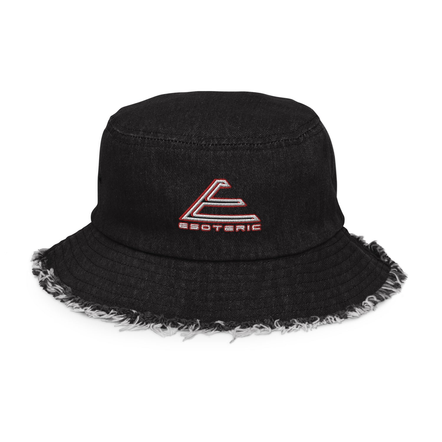 ESOTERIC Distressed denim bucket hat {{TRADEMARKED}}™️