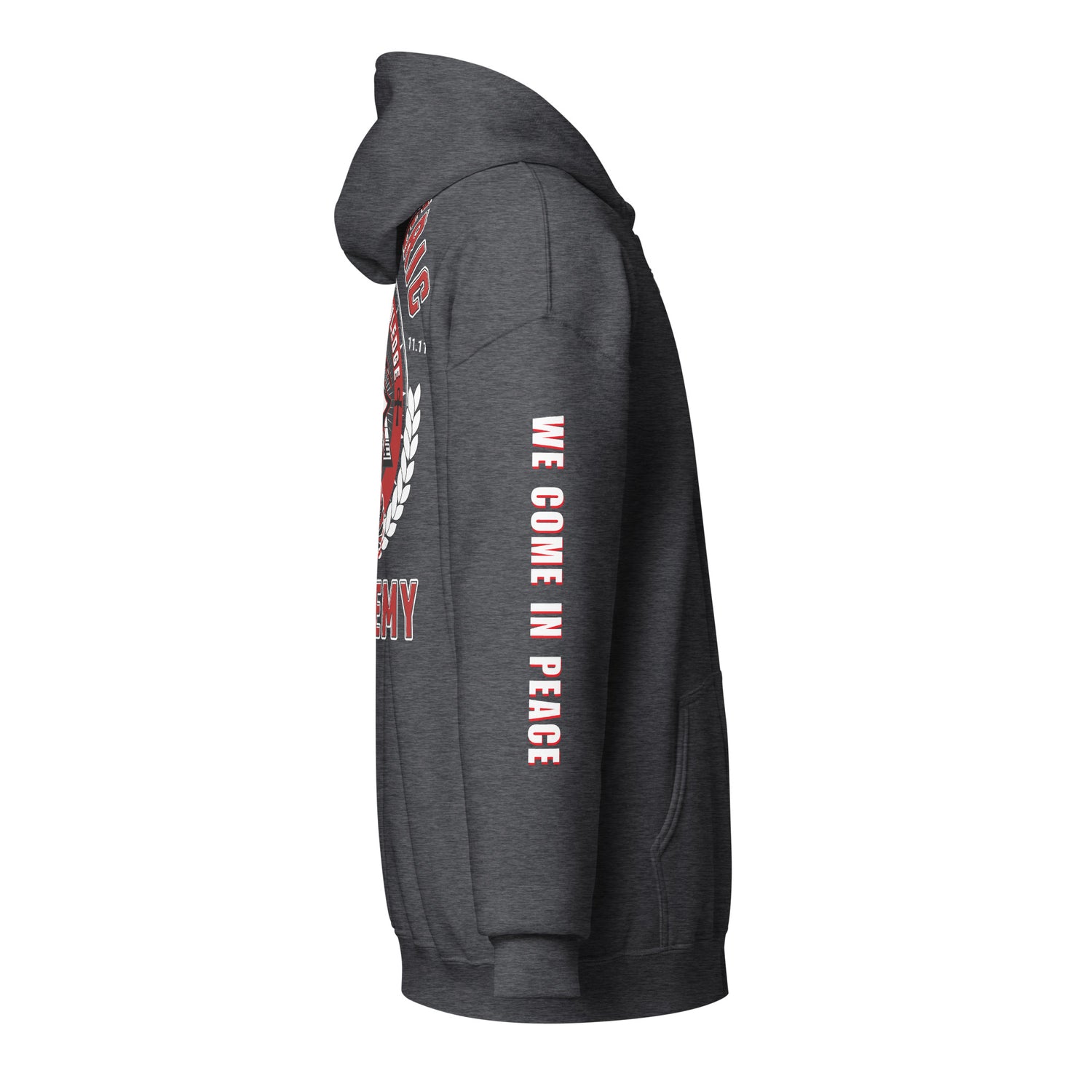 Academy Unisex heavy blend zip hoodie {{TRADEMARKED}}