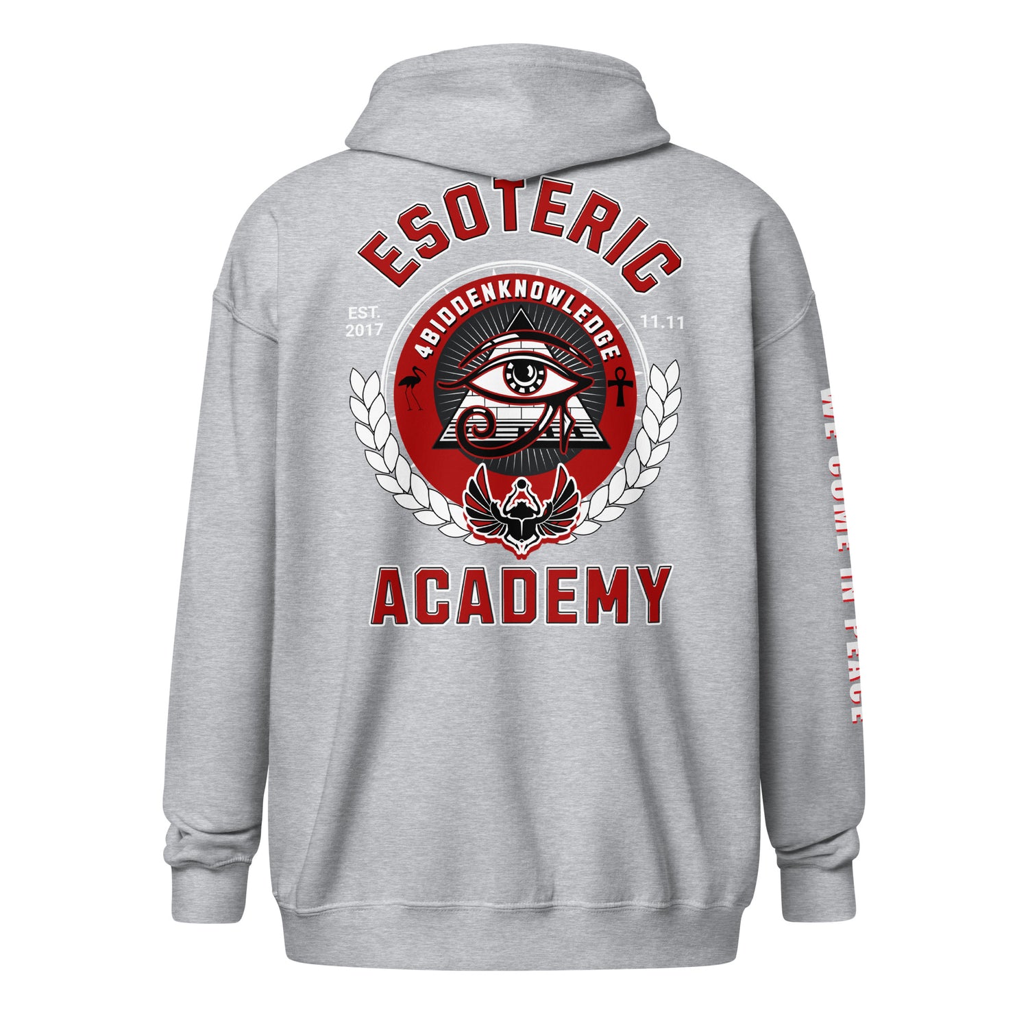Academy Unisex heavy blend zip hoodie {{TRADEMARKED}}