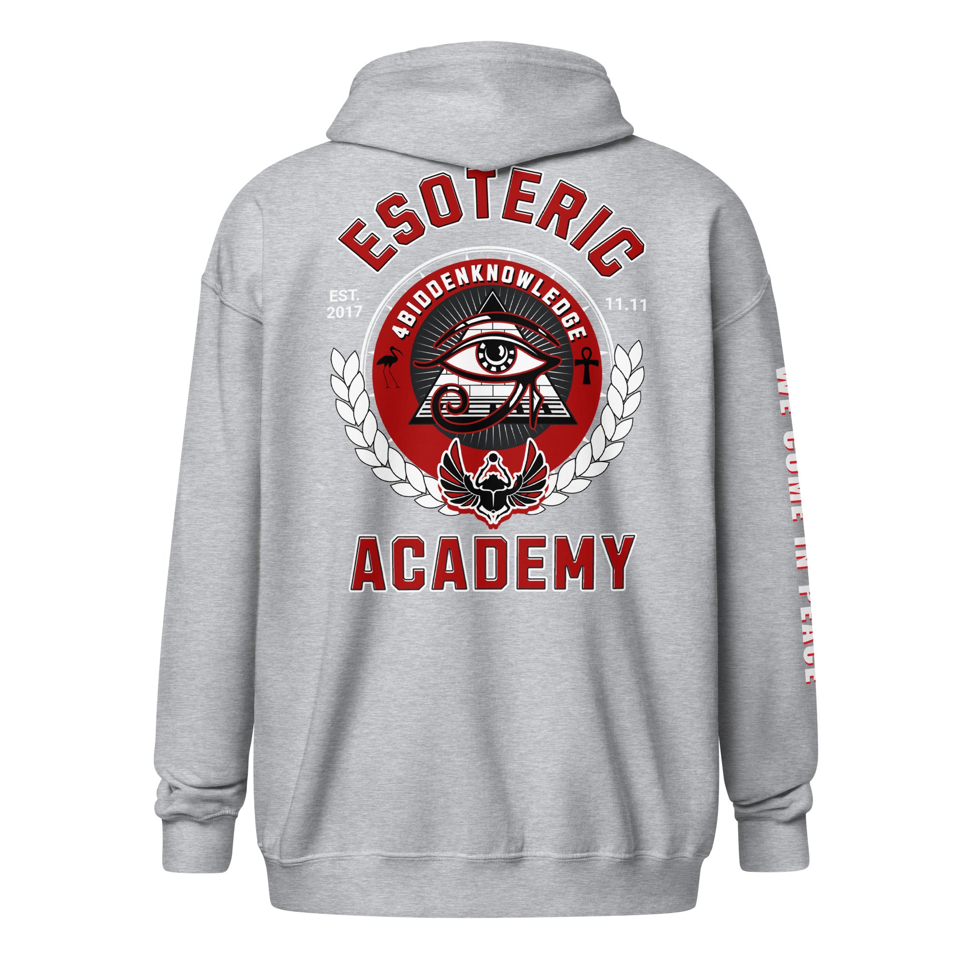 Academy Unisex heavy blend zip hoodie {{TRADEMARKED}}