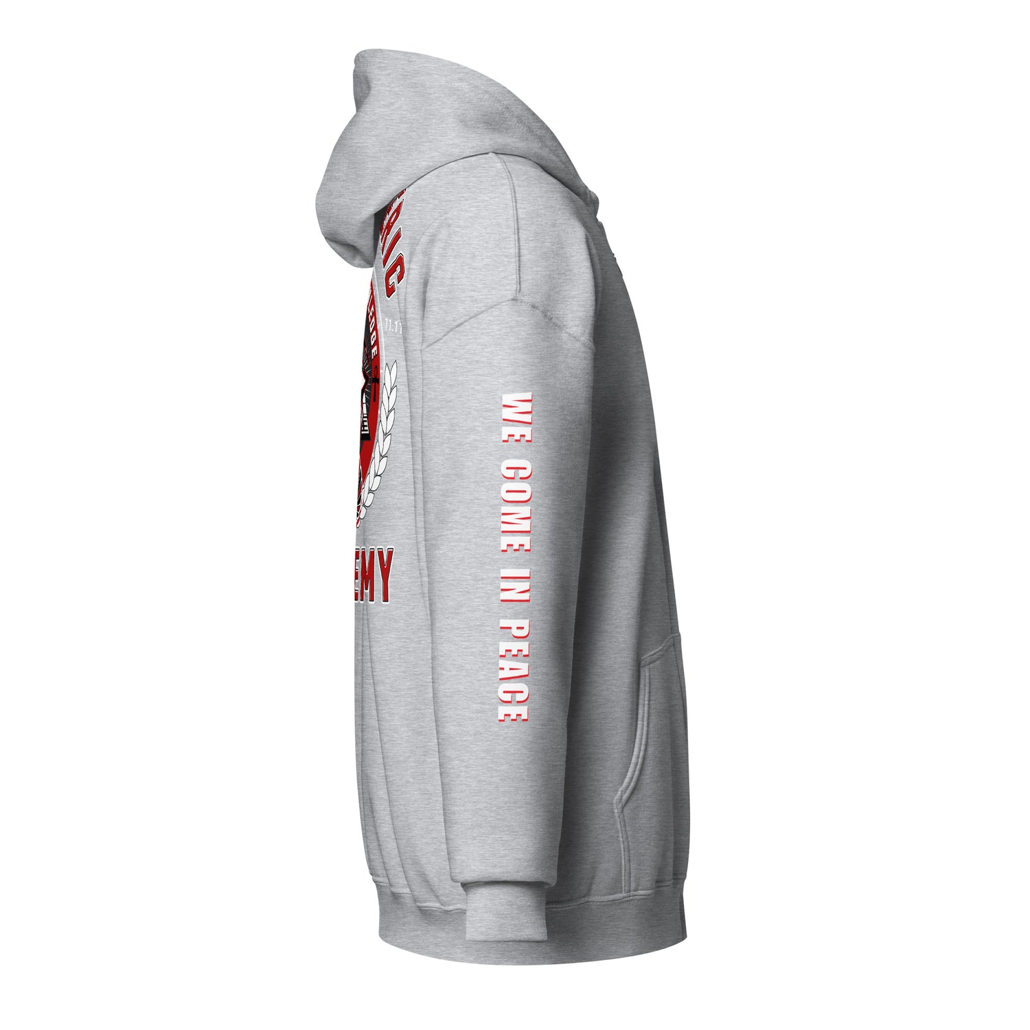 Academy Unisex heavy blend zip hoodie {{TRADEMARKED}}