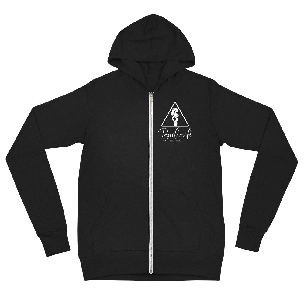 BIO-HACK Unisex zip hoodie {{TRADEMARKED}}™️