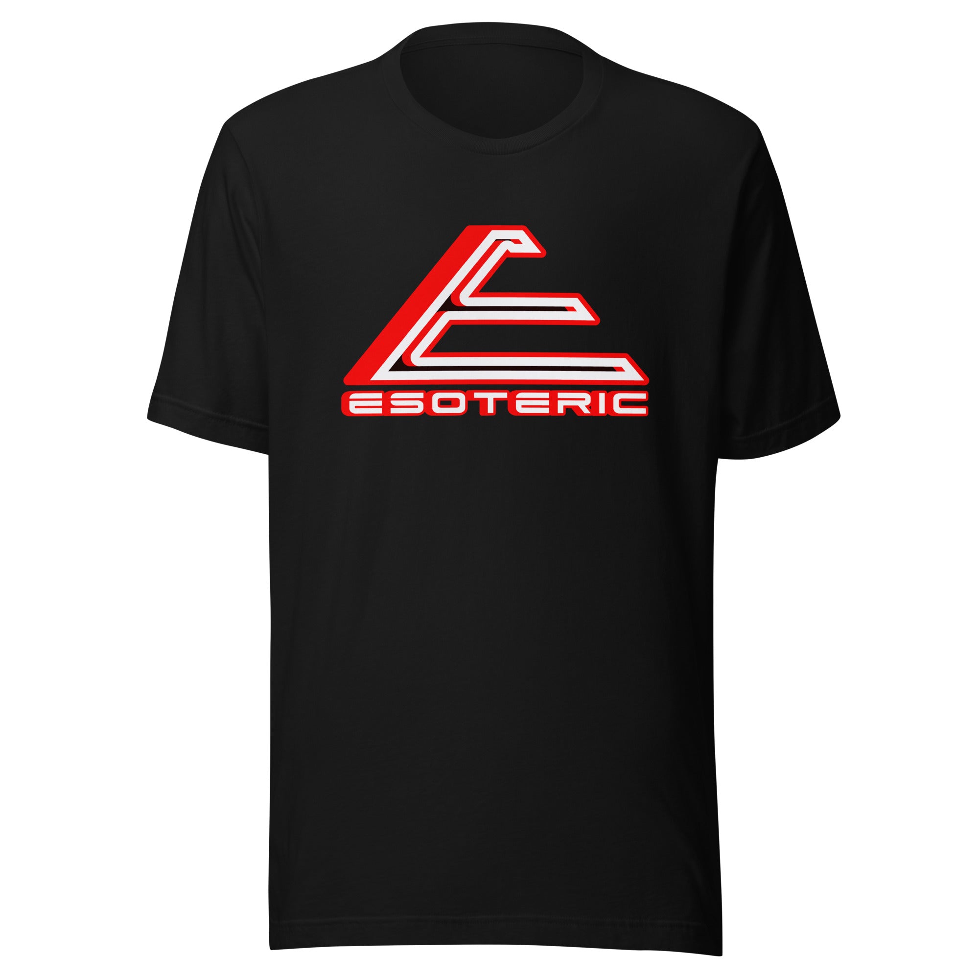 Esoteric Logo t-shirt, black, unisex, short-sleeve, crew neck