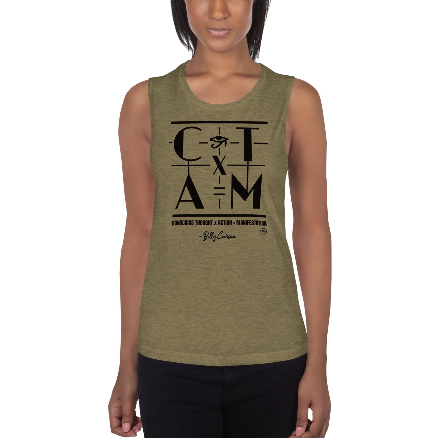 "CONSCIOUS THOUGHT..." Ladies’ Muscle Tank {{TRADEMARKED}}™️
