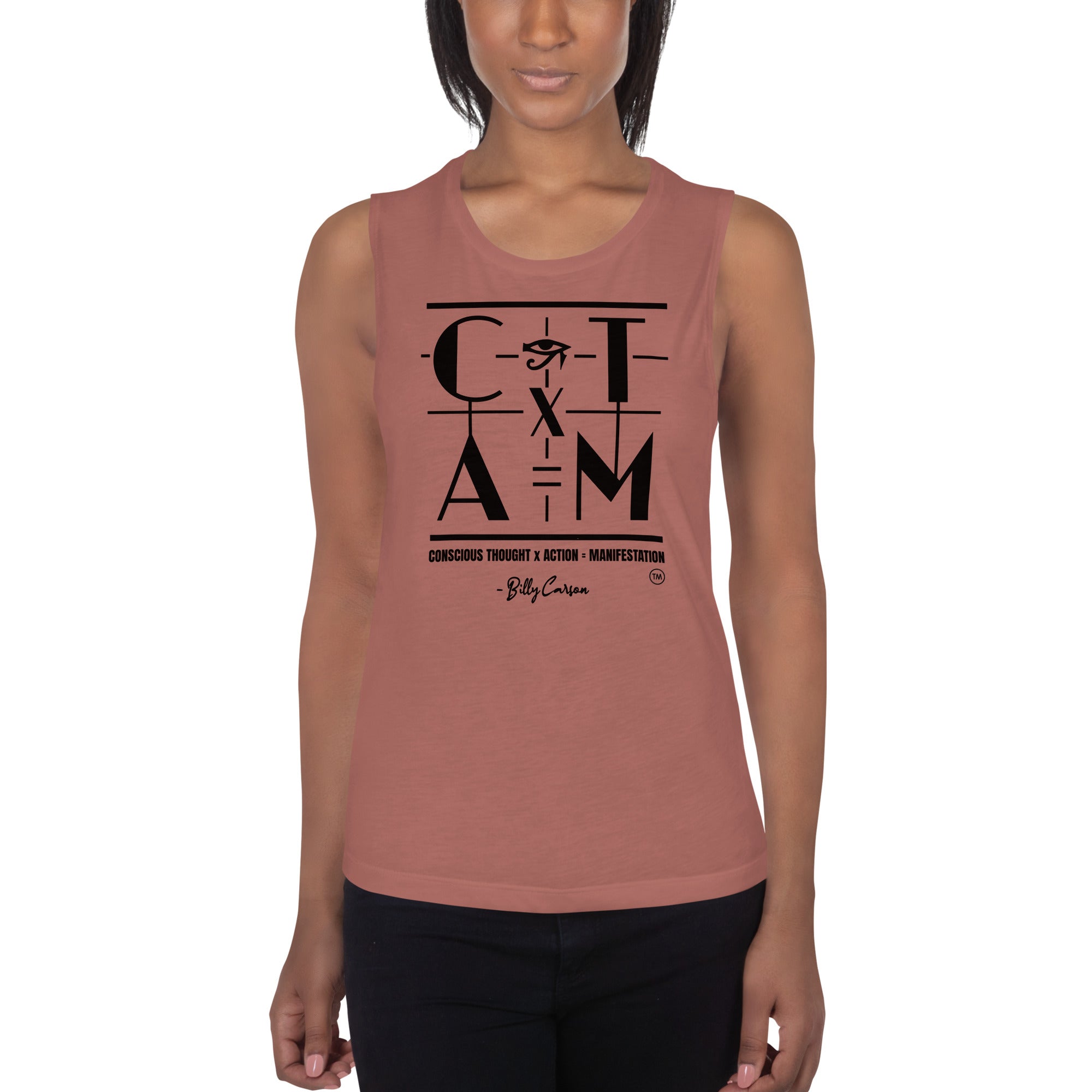 "CONSCIOUS THOUGHT..." Ladies’ Muscle Tank {{TRADEMARKED}}™️