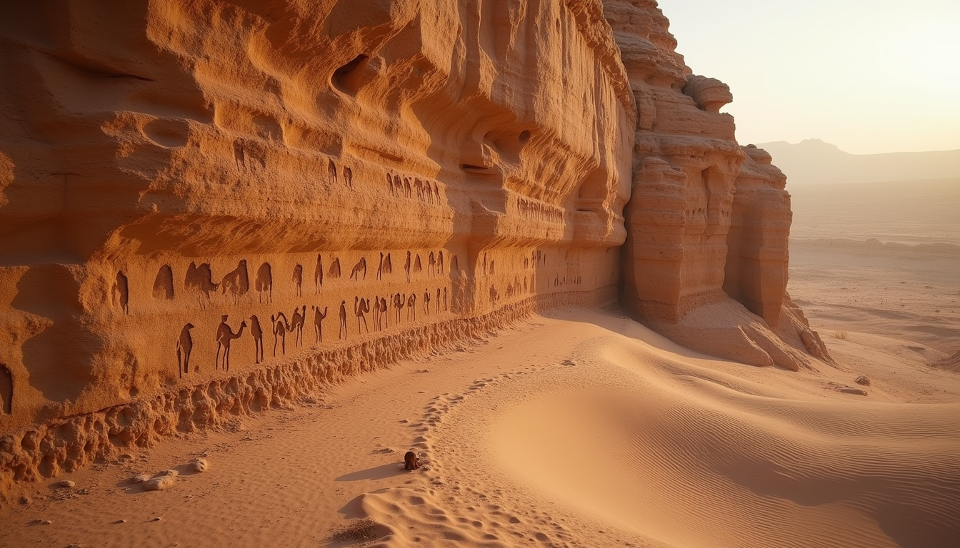 Unearthing History: The Significance of Giant Camel Engravings in the Arabian Desert