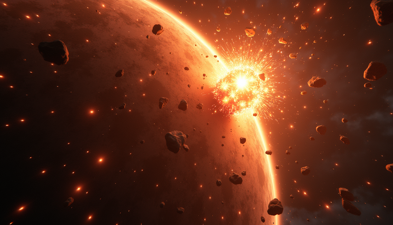 Asteroid Collision Reveals Secrets of a Nearby Star System
