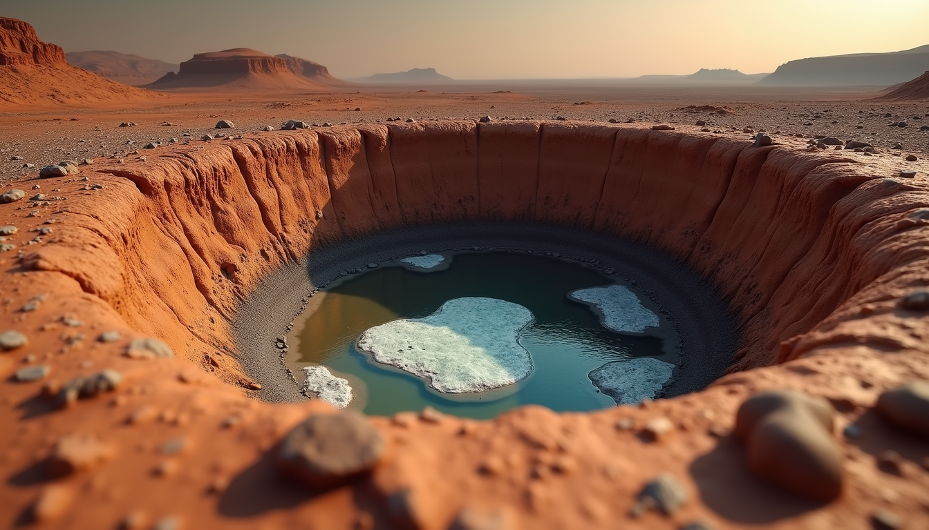 How Martian Volcanoes Could Have Carried Ice to the Planet's Equator