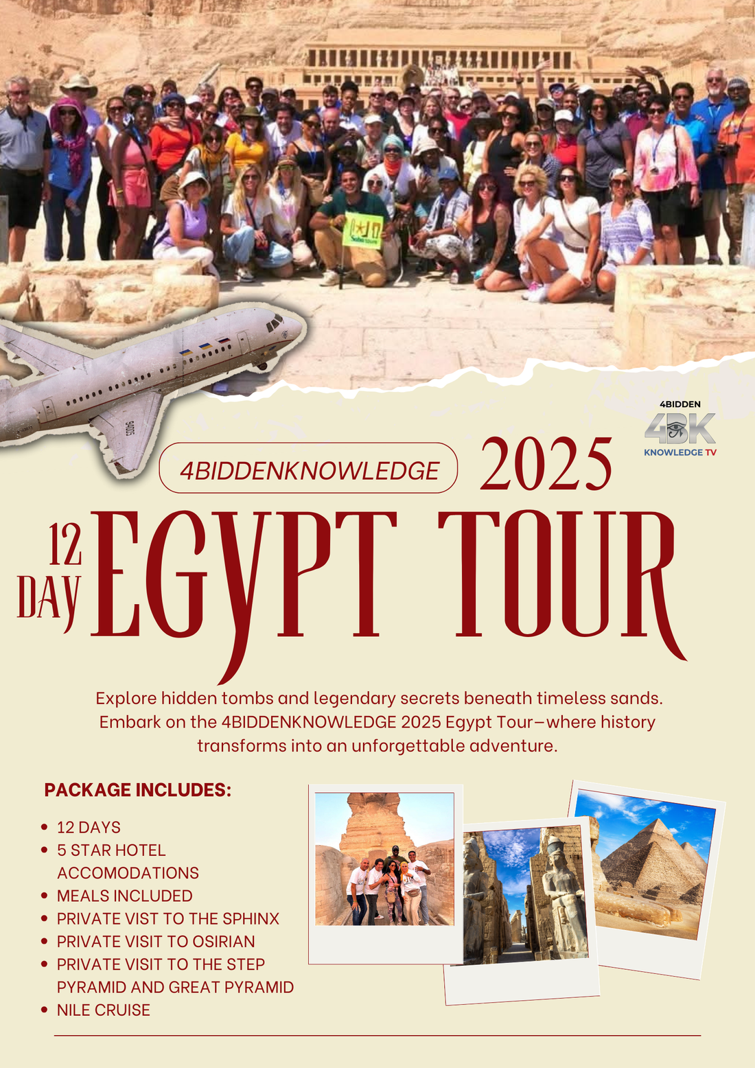 4BiddenKnowledge 12-Day Egypt Tour