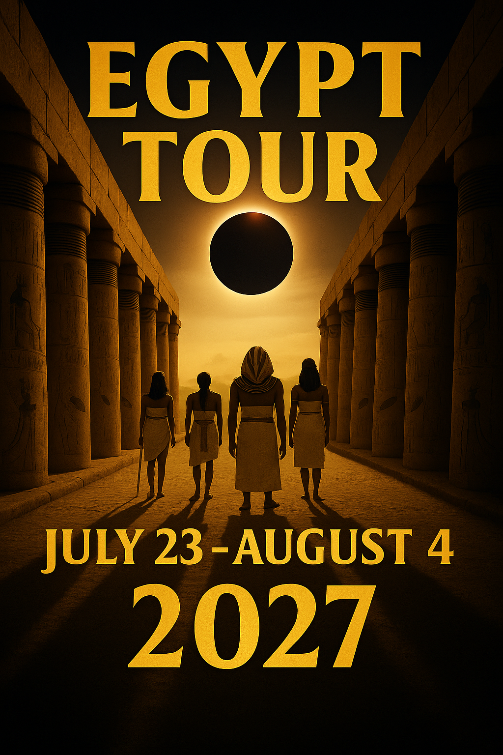 4biddenknowledge 2027 Eclipse Egypt Tour July 23- August 4, 2027