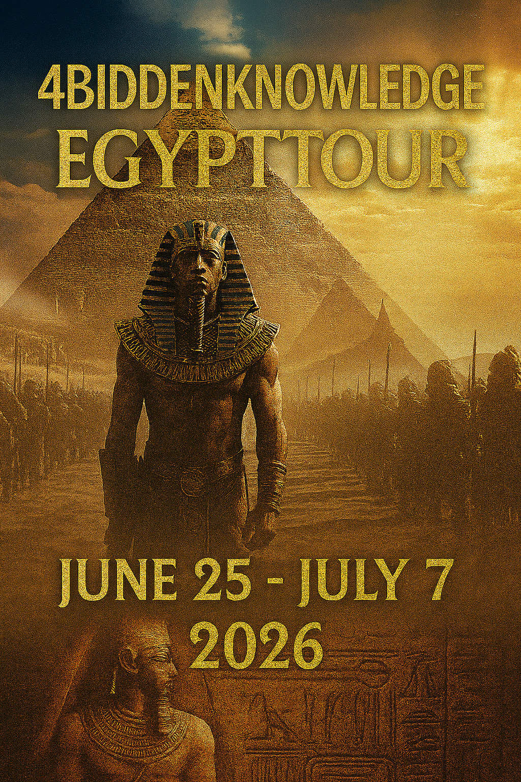 4Biddenknowledge Egypt Tour June 25- July 7, 2026