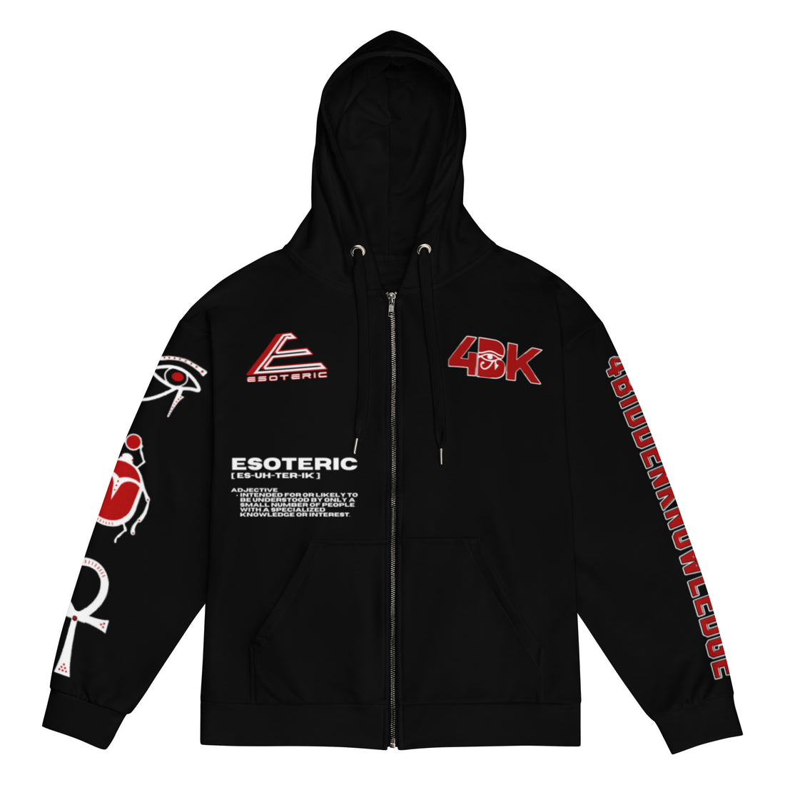 4BIDDEN Unisex zip hoodie {{TRADEMARKED}}™️
