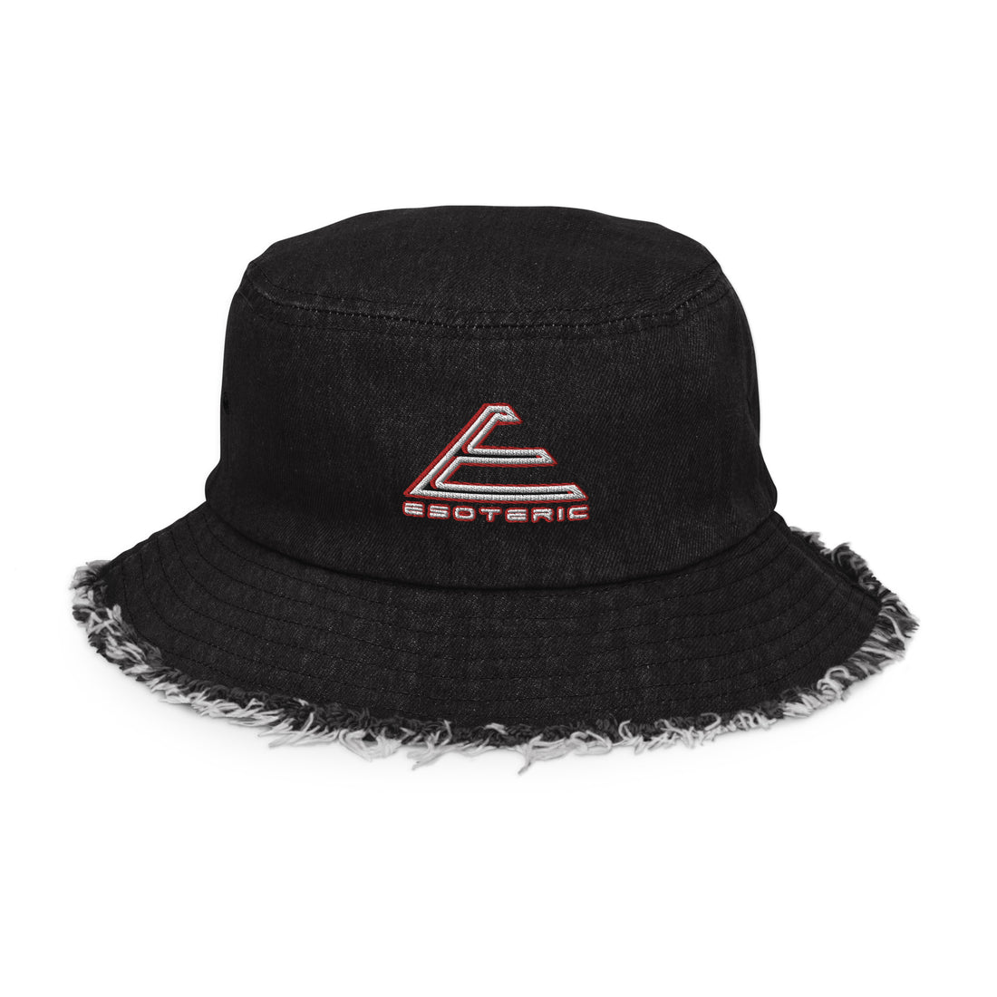 ESOTERIC Distressed denim bucket hat {{TRADEMARKED}}™️