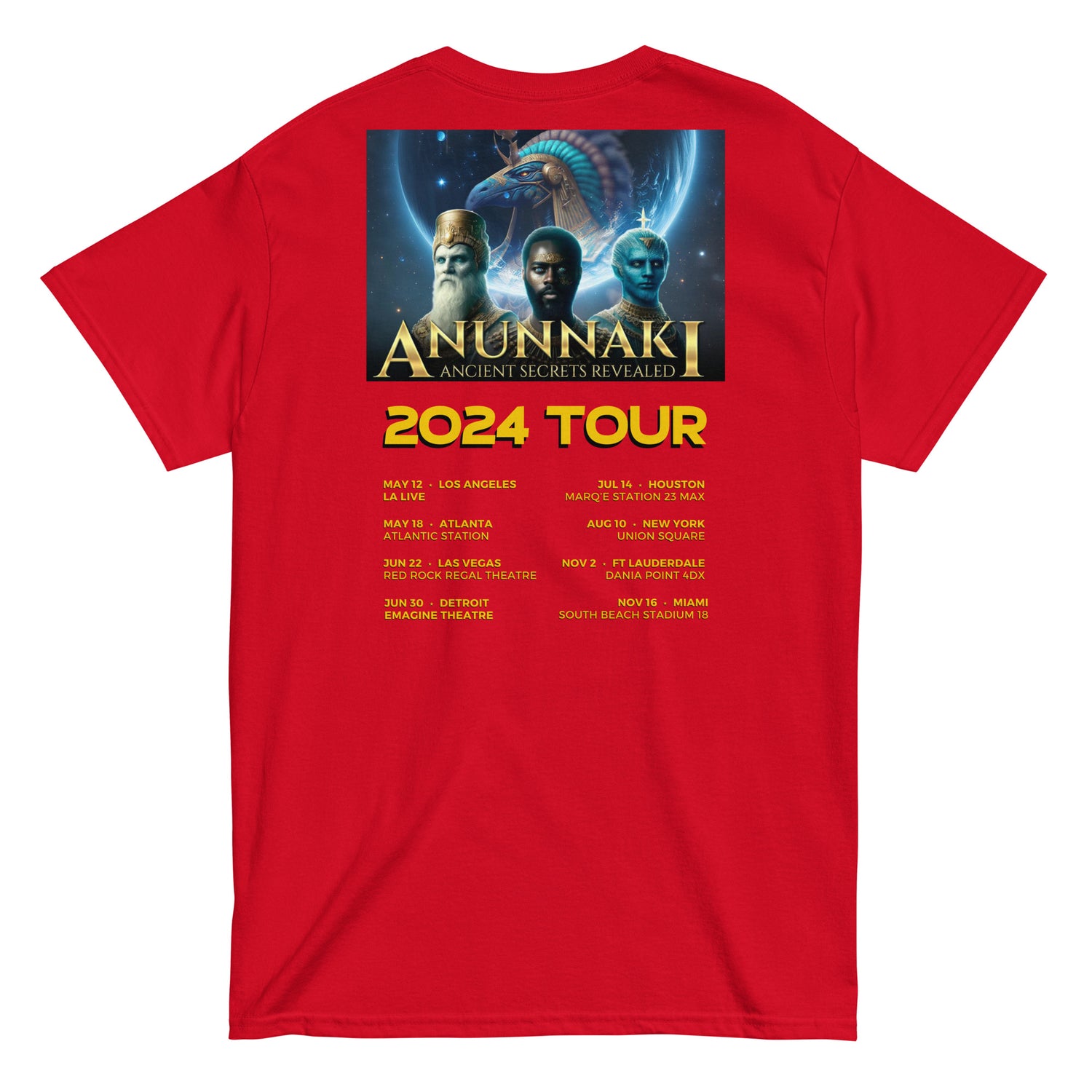 Anunnaki Ancient Secrets Revealed Tour Unisex classic tee