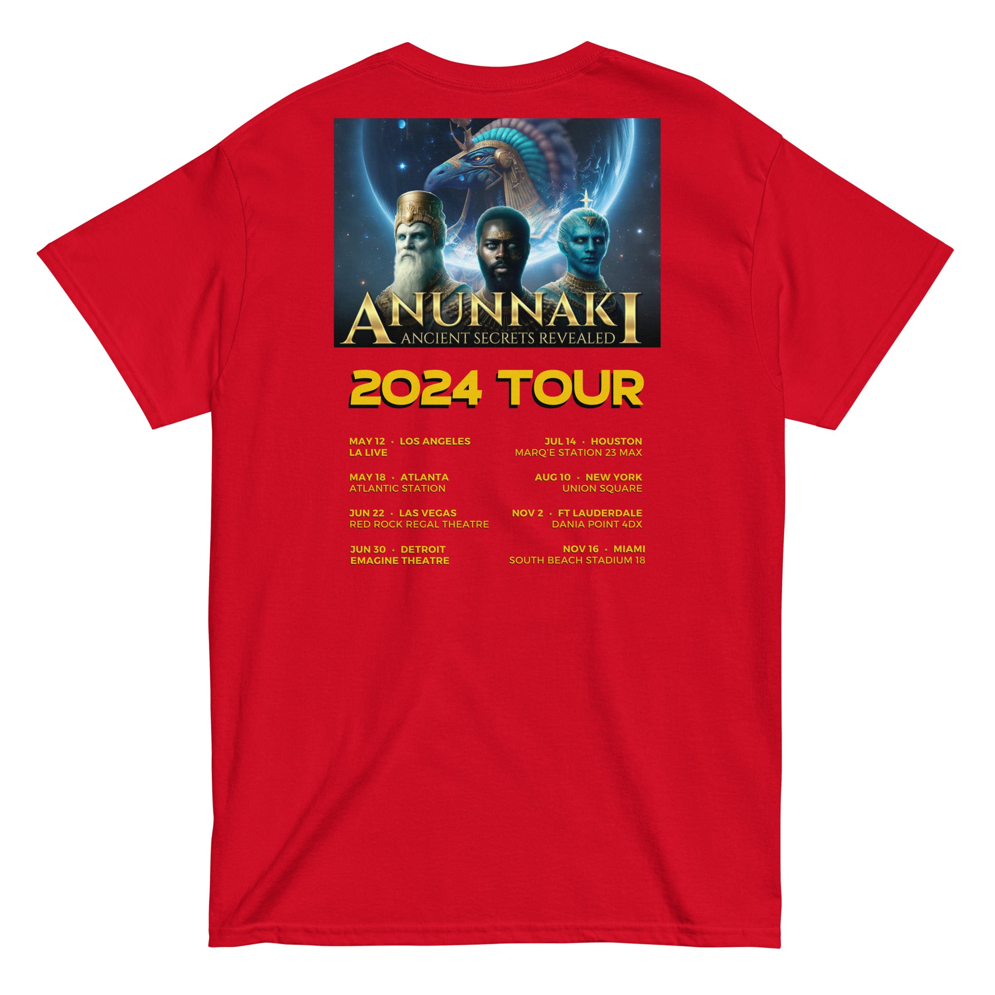 Anunnaki Ancient Secrets Revealed Tour Unisex classic tee