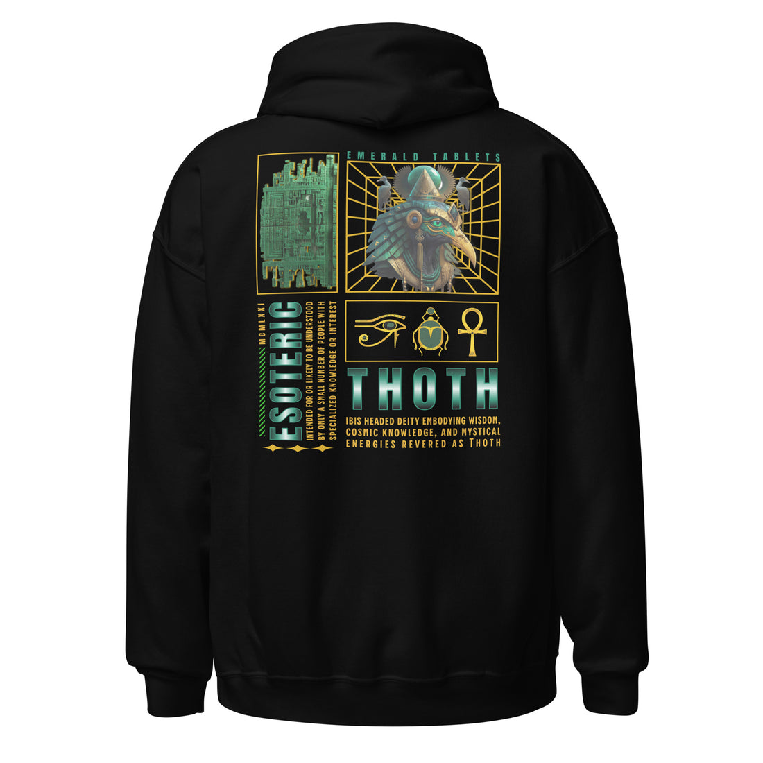 *BACK DESIGN*  Thoth I Unisex Hoodie