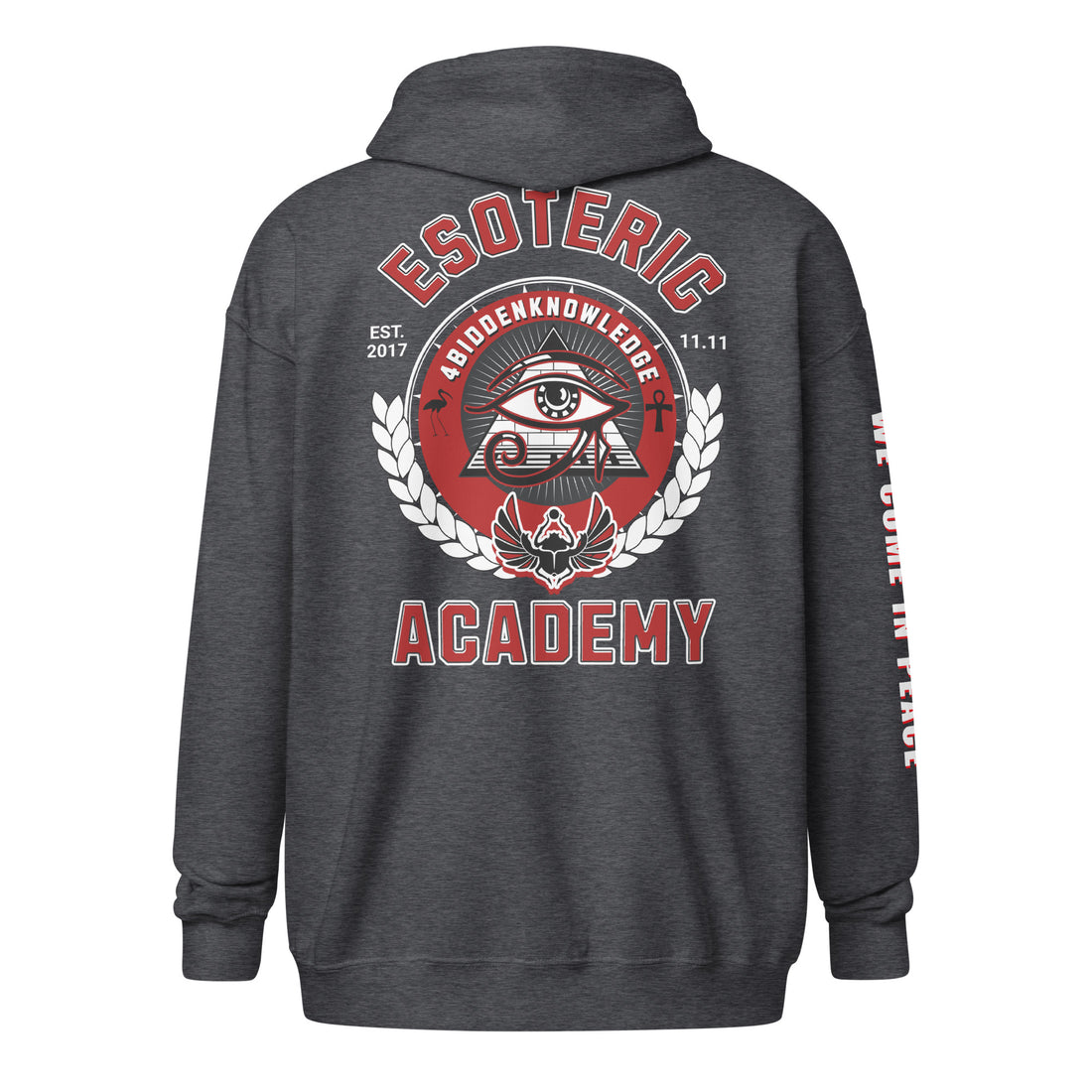Academy Unisex heavy blend zip hoodie {{TRADEMARKED}}