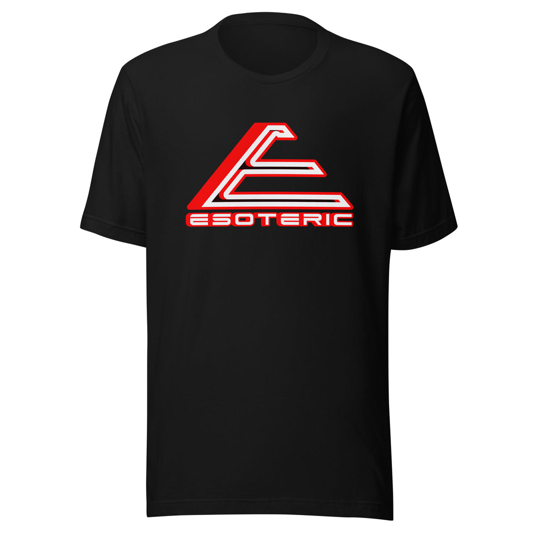 Esoteric Logo t-shirt, black, unisex, short-sleeve, crew neck