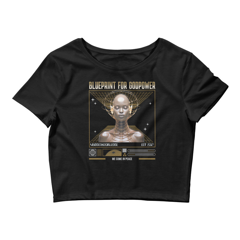 BluePrint for GodPower Women’s Crop Tee