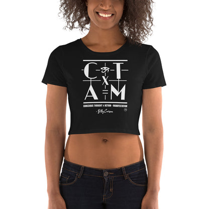 &quot;CONSCIOUS THOUGHT...&quot;  Women’s Crop Tee  {{TRADEMARKED}}