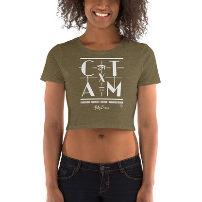 &quot;CONSCIOUS THOUGHT...&quot;  Women’s Crop Tee  {{TRADEMARKED}}