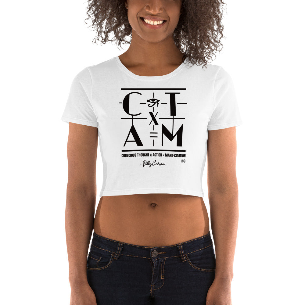 &quot;CONSCIOUS THOUGHT...&quot;  Women’s Crop Tee  {{TRADEMARKED}}