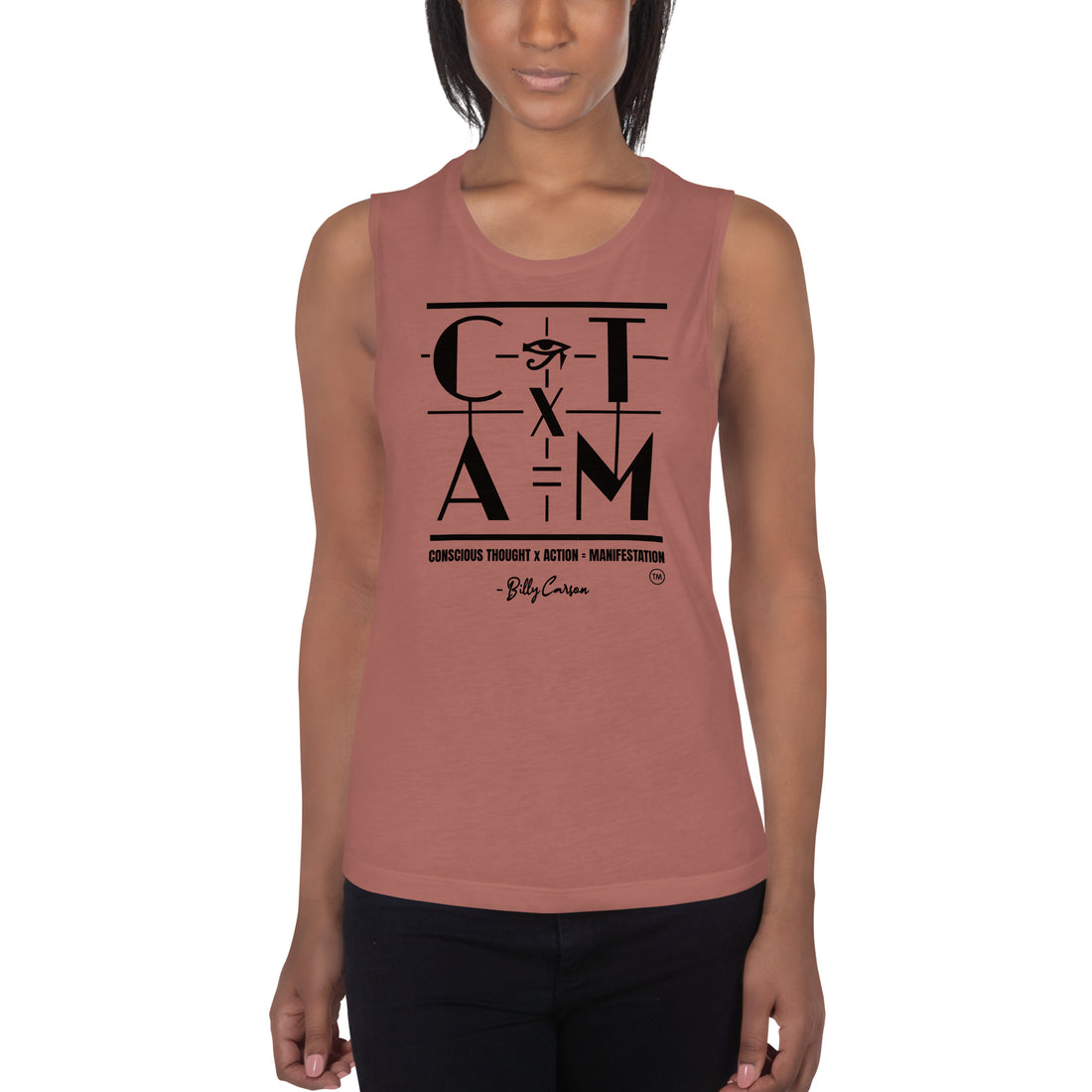 "CONSCIOUS THOUGHT..." Ladies’ Muscle Tank {{TRADEMARKED}}™️