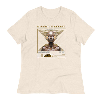 BluePrint for GodPower Women's Relaxed T-Shirt